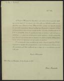 Carta de Sousa Fernandes, Presidente da Câmara Municipal de Famalicão, a Teófilo Braga
