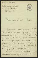 Carta de Luis de Magalhães a Teófilo Braga