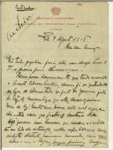 Carta de Alexandre de Vasconcelos e Sá para Sidónio Pais