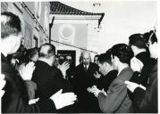 Fotografia de Américo Tomás, no Palácio de belém, com os representantes das Imprensa Regional