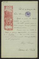 Carta de António Ferreira de Brito a Teófilo Braga