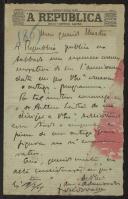 Carta de José do Vale a Teófilo Braga
