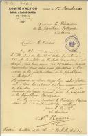 Carta de Honoré para Teófilo Braga