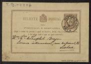 Bilhete-postal de José Pereira de Sampaio a Teófilo Braga