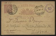 Bilhete-postal de Henrique das Neves a Teófilo Braga
