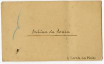 Cartão de visita de Sabino de Sousa