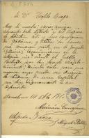 Carta de Alfredo Bacha e outros para Teófilo Braga