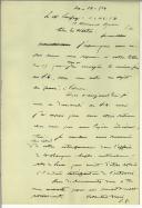 Rascunho de carta de Manuel Teixeira Gomes para Sir Walter