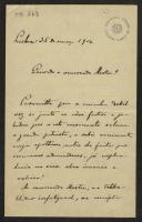 Carta de Júlio Neuparth a Teófilo Braga