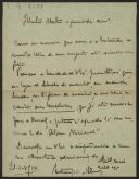 Carta de António José de Almeida a Teófilo Braga