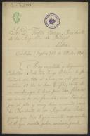 Carta de Juan Rafael Hidalgo a Teófilo Braga