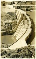 Fotografia das obras de construção da Barragem de Miranda