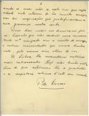 Carta de Pedro de Tovar para Manuel Teixeira Gomes