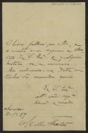 Carta de A. Freitas a Teófilo Braga