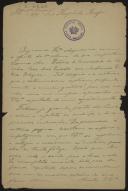 Carta de Bernardo Serra Mirabeau para Teófilo Braga