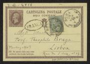 Bilhete-postal de E. Monari (?) para Teófilo Braga
