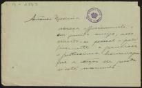 Carta de António Macieira para Teófilo Braga 