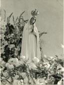 Fotografia da imagem de Nossa Senhora do Rosário de Fátima que é devotada na Capelinha das Aparições do Santuário de Fátima