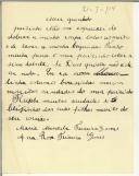 Carta de Ana Rosa e Maria Manuela Teixeira Gomes para Manuel Teixeira Gomes