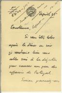 Carta de Iden Walter para Manuel Teixeira Gomes