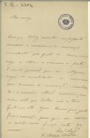 Carta de Adolfo Coelho a Teófilo Braga