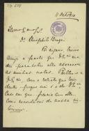 Carta de Alice M. a Teófilo Braga