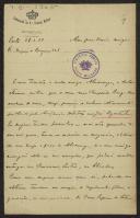 Carta de Manuel Ramos, da Secretaria do Comando da 3ª Divisão Militar, a Teófilo Braga