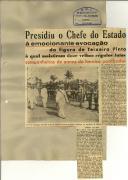 Presidiu o Chefe do Estado à emocionante evocação da figura de Teixeira Pinto à qual assistiram doze velhos régulos fulas