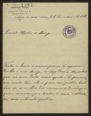 Carta de Agostinho Fortes para Teófilo Braga