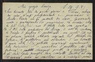 Cartão de Eurico Morselli a Teófilo Braga