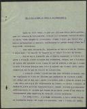 Relatório sobre os últimos acontecimentos