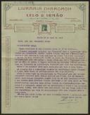 Carta de Livraria Chardron a Teófilo Braga