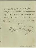 Carta de Edmundo Porto (?) para Manuel Teixeira Gomes