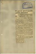 O povo português participa inteiramente dos sentimentos de verdadeira amizade que inspiram esta visita
