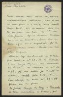 Carta de Joaquim de Araújo para Teófilo Braga