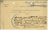 Telegrama de Alberto Osório de Castro 
