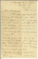 Carta de R. Dean para Manuel Teixeira Gomes