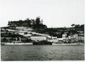 Fotografia do Aviso de guerra francês "Suippe" durante uma visita ao Porto