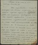 Cópia de carta de Manuel Teixeira Gomes