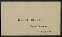Carta de Kelly Miller para Teófilo Braga