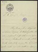 Carta de Gaspar Nuñes de Arce a Teófilo Braga