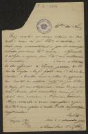 Carta de Aníbal Fernandes Tomás a Teófilo Braga