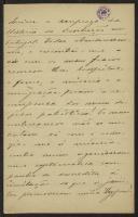 Carta de José de Arriaga a Teófilo Braga