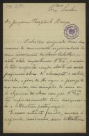 Carta de Manuel de Almeida Freitas a Teófilo Braga