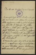 Carta de Artur de Campos Lima a Teófilo Braga