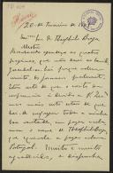 Carta de José Barreto a Teófilo Braga