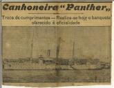 Canhoneira "Phanter" - Troca de cumprimentos - Realiza-se hoje o banquete oferecido à oficialidade