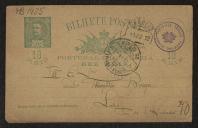 Bilhete-postal de Carolina Michaëlis de Vasconcelos para Teófilo Braga