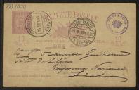 Bilhete-postal de João de Deus a Francisco Guilherme da Silva