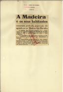 A Madeira e os seus habitantes